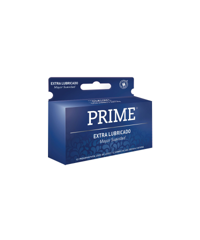 Preservativos Prime Extra Lubricados Mayor Suavidad X 12 Unid