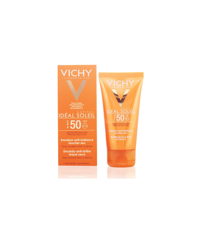 Protector Solar Vichy Idéal Soleil Toque Seco Con Color FPS 50 X 50 Ml