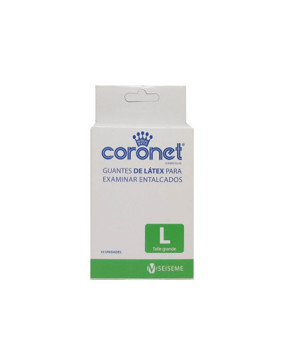 Guantes Coronet Grande De Látex X 10 Unid