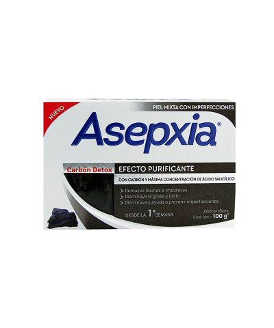 Jabón Asepxia Carbón Activado X 100 Gr
