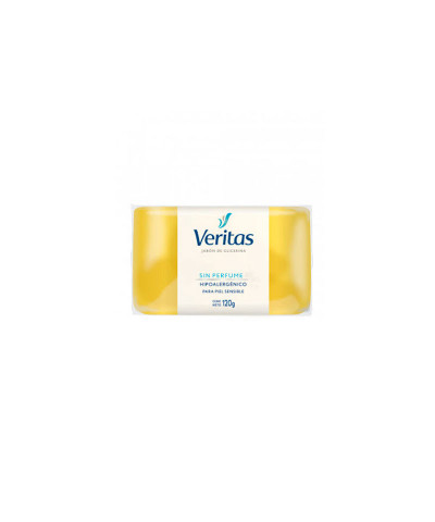 Jabón Veritas De Glicerina Sin Perfume X 120 Gr