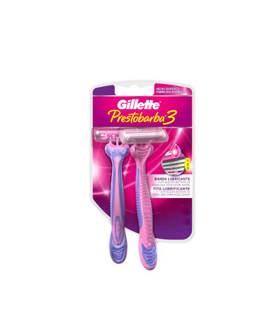 Afeitadora Prestobarba 3 Hojas Mujer 3 Hojas X 2 Unid
