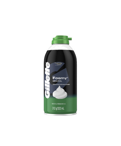 Espuma De Afeitar Gillette Foamy Mentol 312 Ml