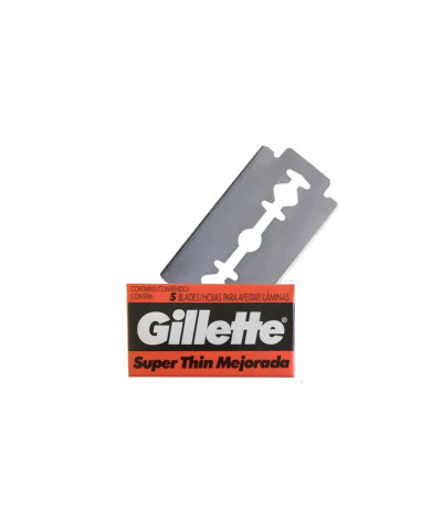 Gillette Súper Thin Hojas X 5 Unid