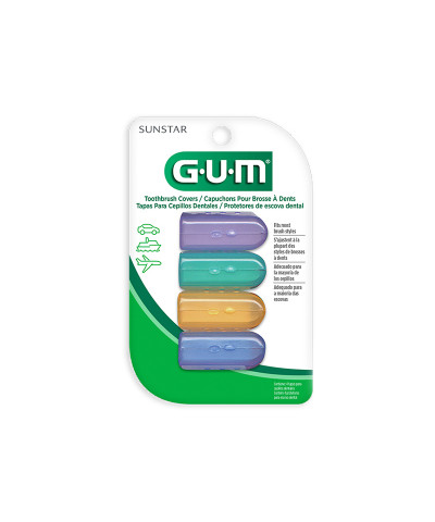 Tapa Protectora Gum De Cepillo Dental Antibacterial X 4 Unid