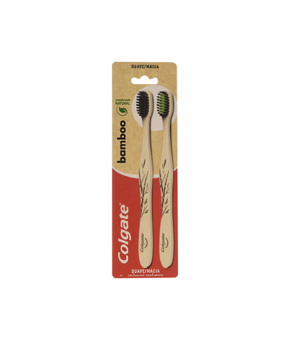 Cepillo Dental Colgate Bamboo Suave X 2 Unid