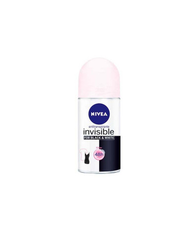 Desodorante Nivea Roll On Invisible Black & White X 50 Ml