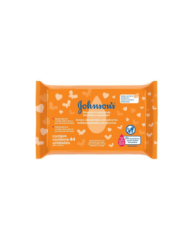 Toallas Húmedas Johnson Baby Limpieza & Suavidad X 44 Unid