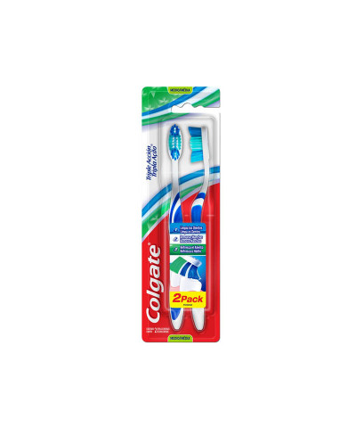 Cepillo Dental Colgate Triple Acción 2x1