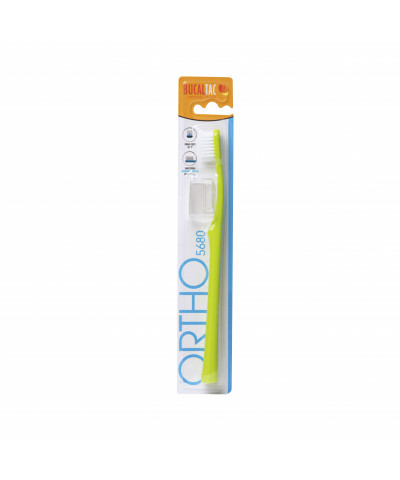 Cepillo Dental Bucal Tac Ortodoncia Con Capuchón 5680  X 1 Unid