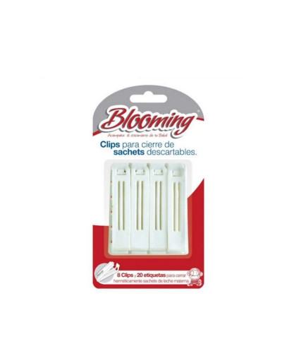 Clips Para Cierre De Sachets Descartables Blooming X 8 Unid