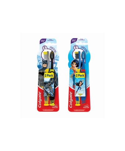 Cepillo + 6 Años Batman O Mujer Maravilla Colgate X 2 Unid (aclarar El Modelo En La Compra)