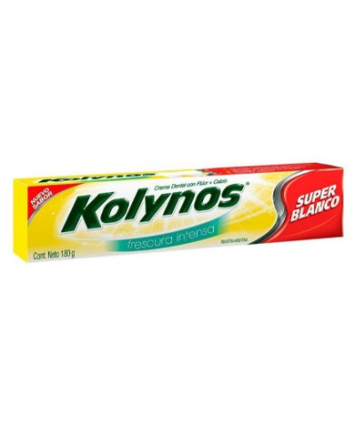 Crema Dental Kolynos Súper Blanco Con Calcio X 180 Grs