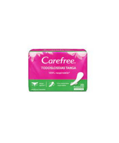 Protectores Diarios Carefree Todos Los Días Tanga X 20 Unid.
