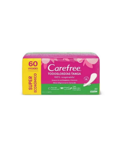 Protectores Diarios Carefree Todos Los Días Tanga X 60 Unid.