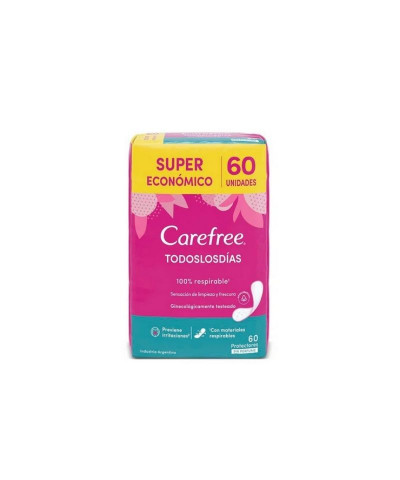 Protectores Diarios Carefree Todos Los Días X 60 Unid.
