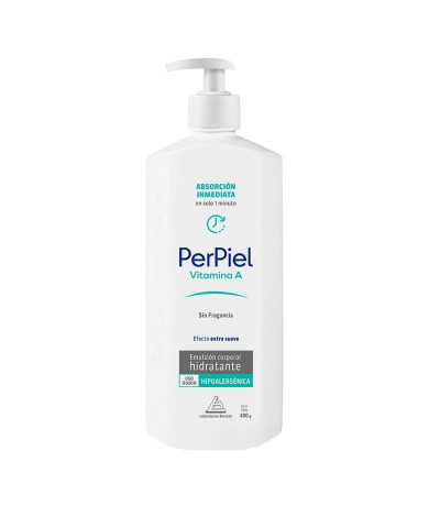 Emulsión Corporal Perpiel Absorción Inmediata Sin Fragancia X 400 Gr