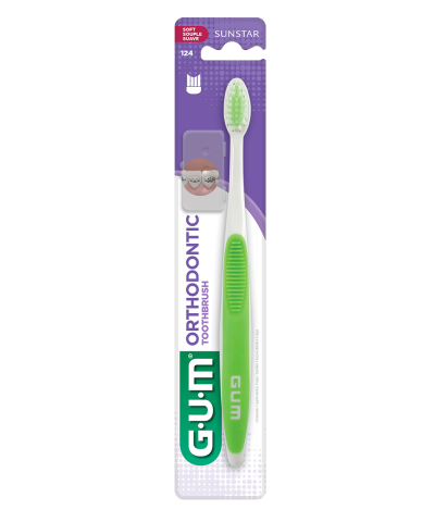 Cepillo Dental Gum Orthodontic 124 C/Tapa X 1 Unid