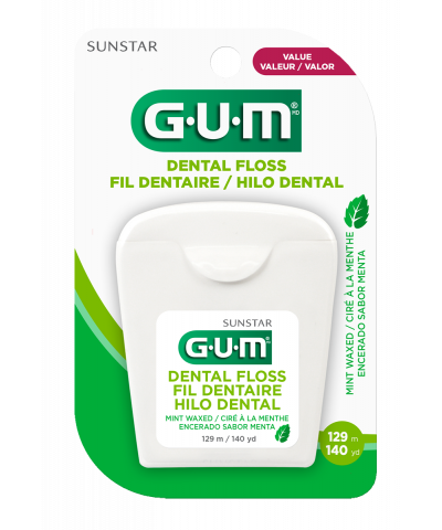 Hilo Dental Gum Dental Floss Cera Mentolada 129 M