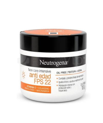 Crema Neutrogena Face Care Intensive Hidratante Antiage X 100g